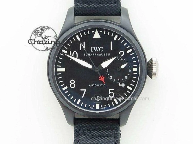 MIROTIME 0329 Pilot Mark XX IW328201 ZF 1:1 Best Edition Black Dial on Black Leather Strap A Affordable 7028